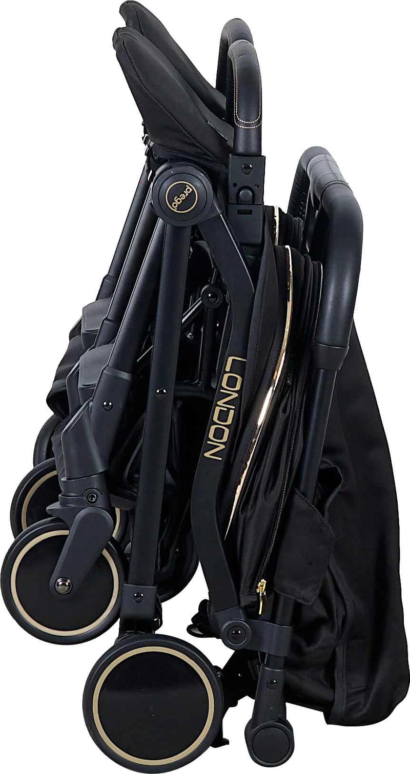 London İkiz Bebek Arabası Siyah