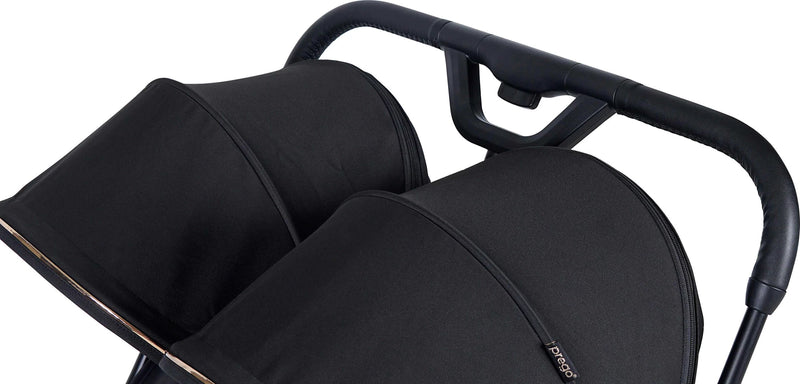 London İkiz Bebek Arabası Siyah